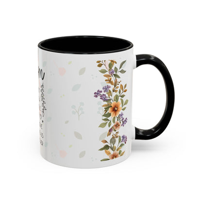 Mom Floral Coffee Mug — "Mom: The Quiet Strength..." Sentimental Mother's Day Gift (11/15oz)