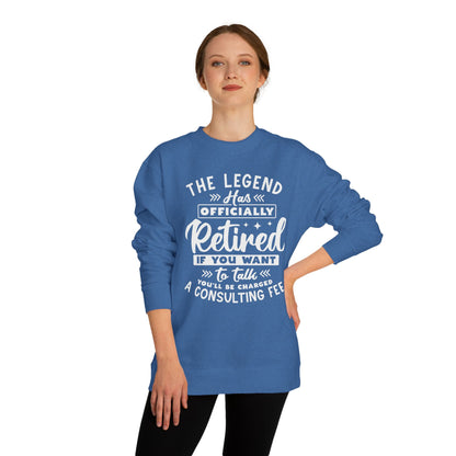 Retired Legend Sweatshirt — "The Legend Has Officially Retired" Retirement Gift