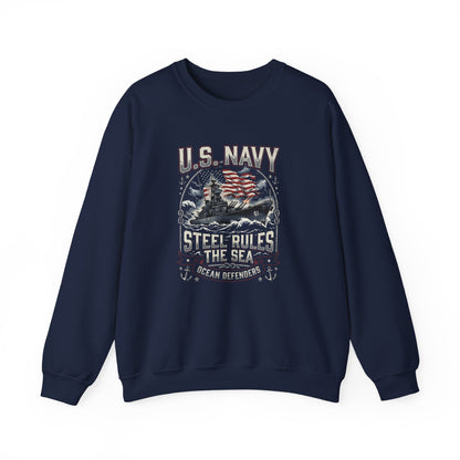 U.S. Navy Steel Rules the Sea Sweatshirt