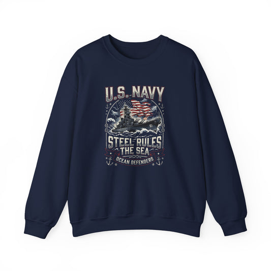 U.S. Navy Steel Rules the Sea Sweatshirt