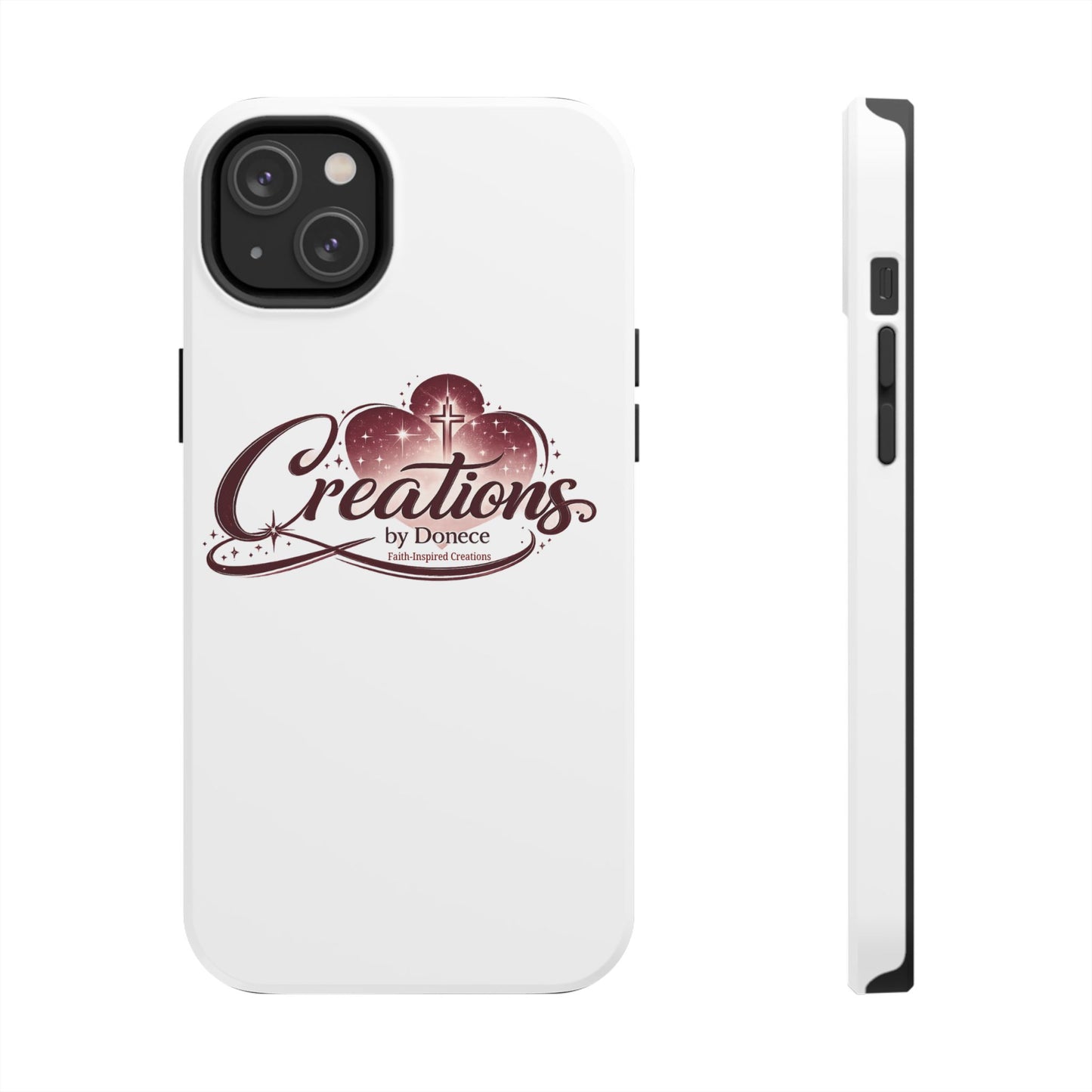 Tough Phone Case — "Creations by Donece" Logo Protective Phone Cover