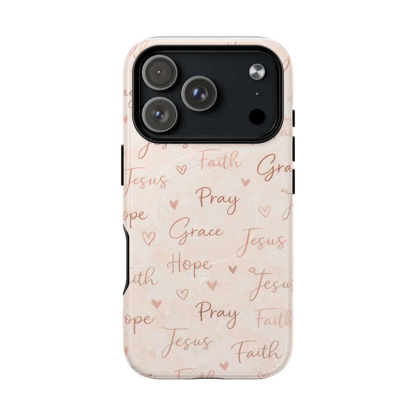 Christian Words Tough Magnetic Phone Case — Hope Pray Grace Jesus Faith