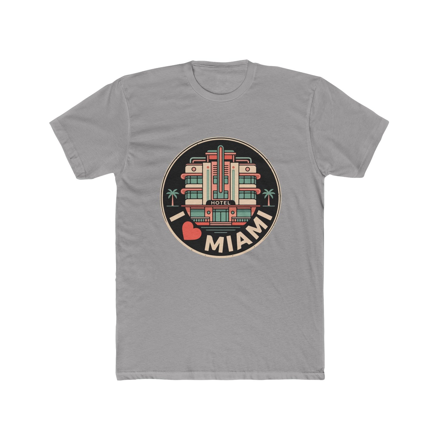 Miami Art Deco T‑Shirt — I  Miami Retro Travel Tee