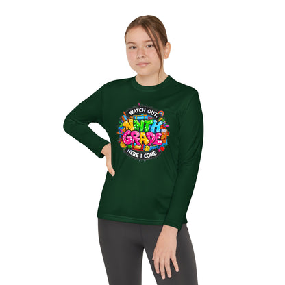Ninth Grade Crewneck Long Sleeve — "Watch Out Ninth Grade Here I Come" Back-to-School Tee