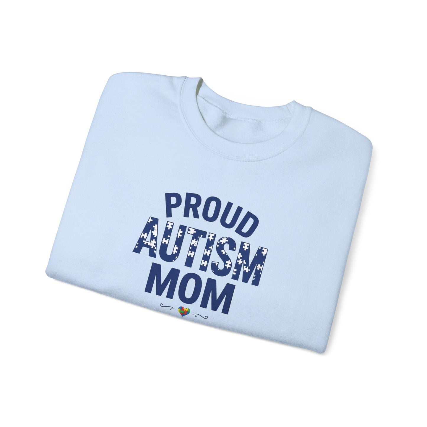 Proud Autism Mom Crewneck Sweatshirt