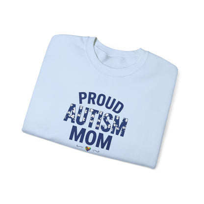 Proud Autism Mom Crewneck Sweatshirt