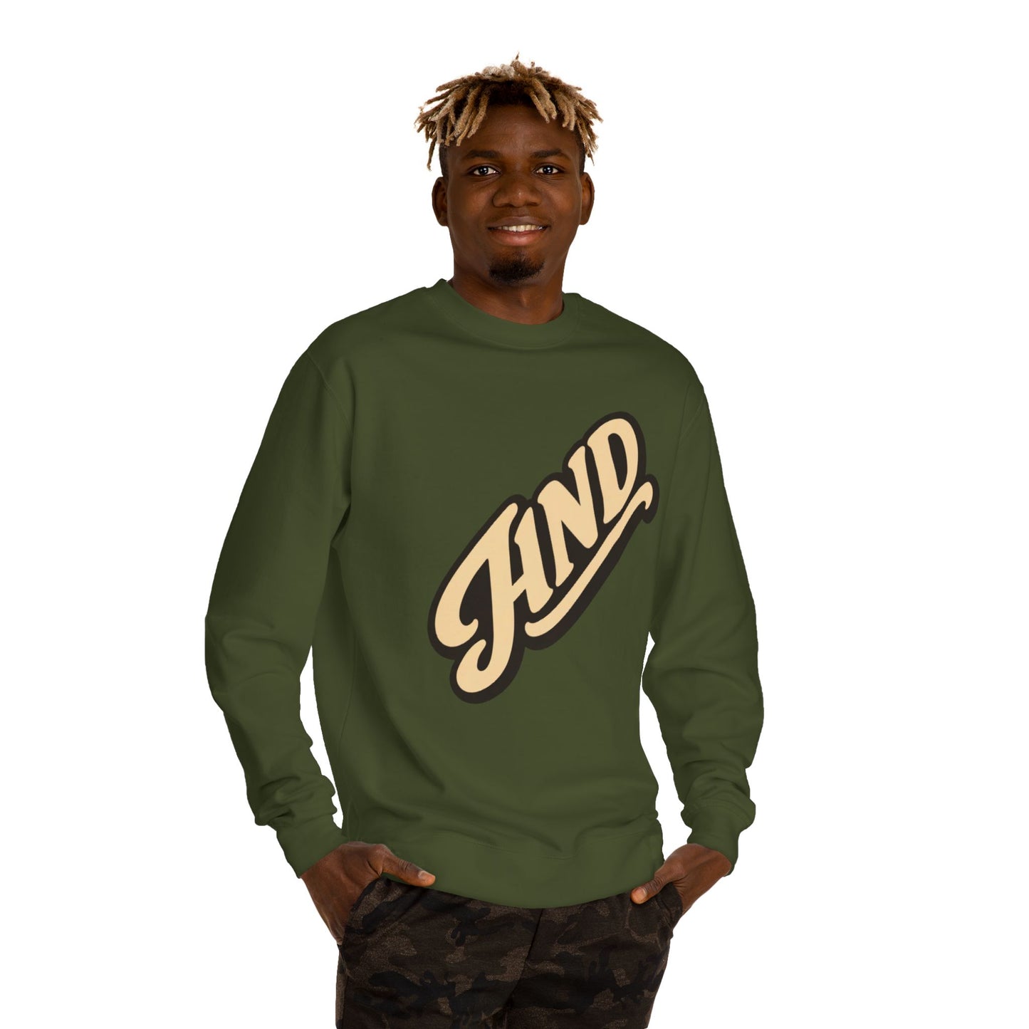 Kind Script Sweatshirt — Retro 'KIND' Graphic Crewneck