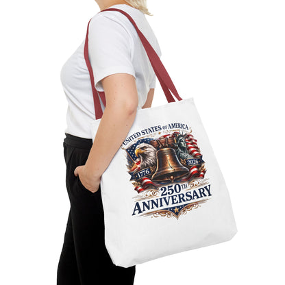 Anniversary Tote Bag — "United States of America 250th Anniversary" Liberty Bell Design