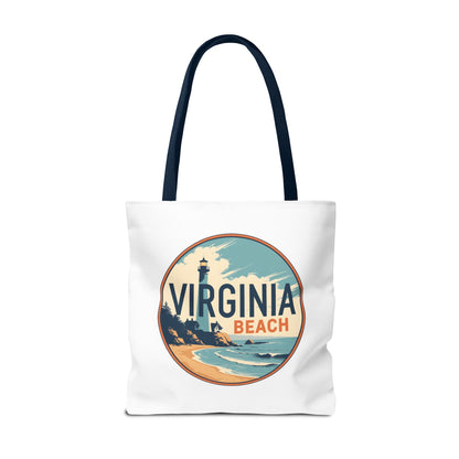 Virginia Beach Vintage Lighthouse Tote Bag