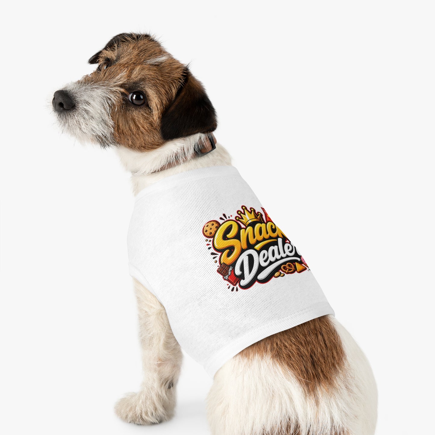 Snack Dealer Pet Tank Top – Funny Treat Lover Dog Shirt