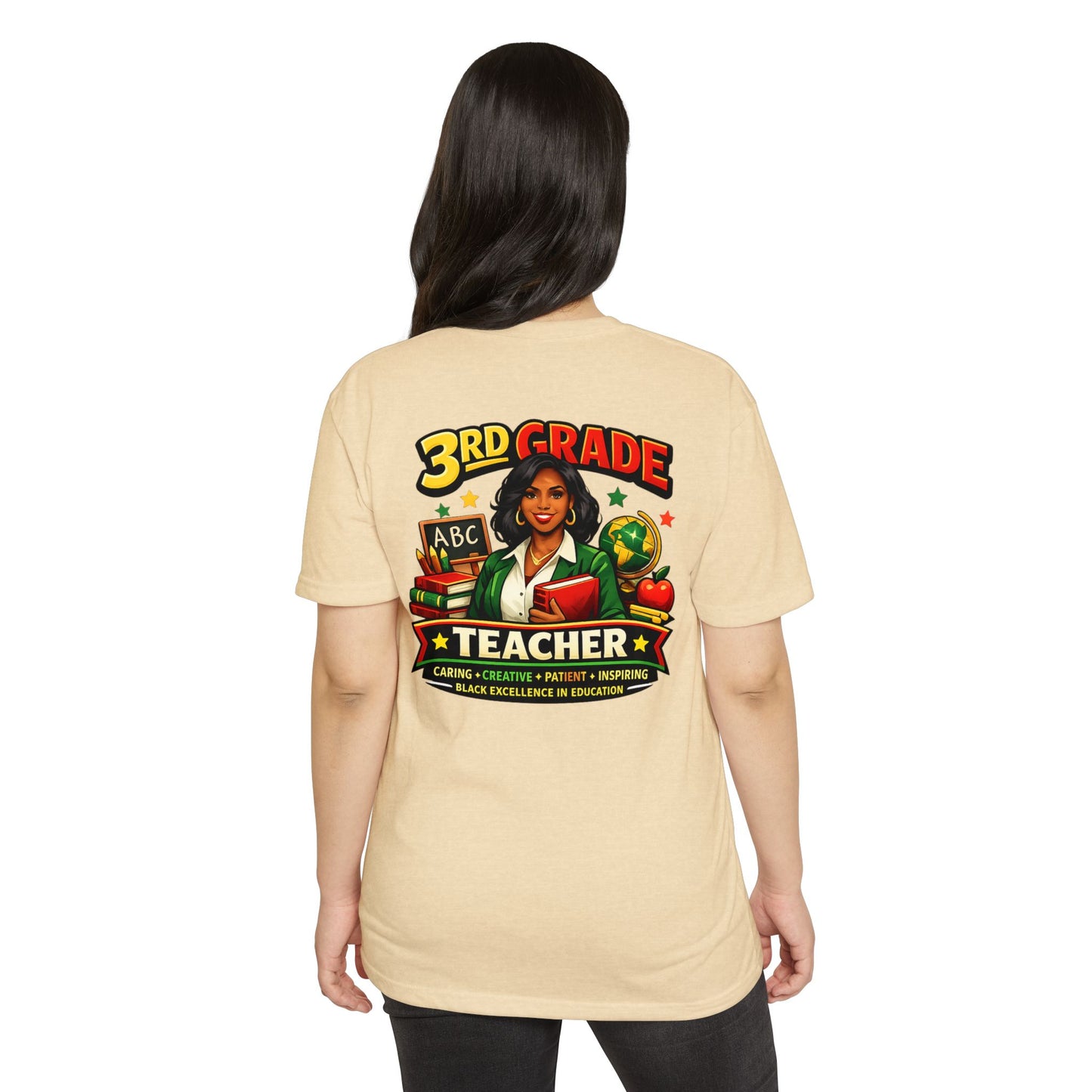 3rd Grade Teacher T‑Shirt – Black Excellence in Education Design