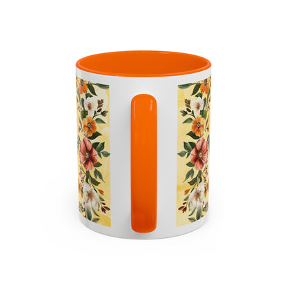 She Is Mom Floral Accent Coffee Mug — 'She is Peace, She is Home' Mother's Day Gift