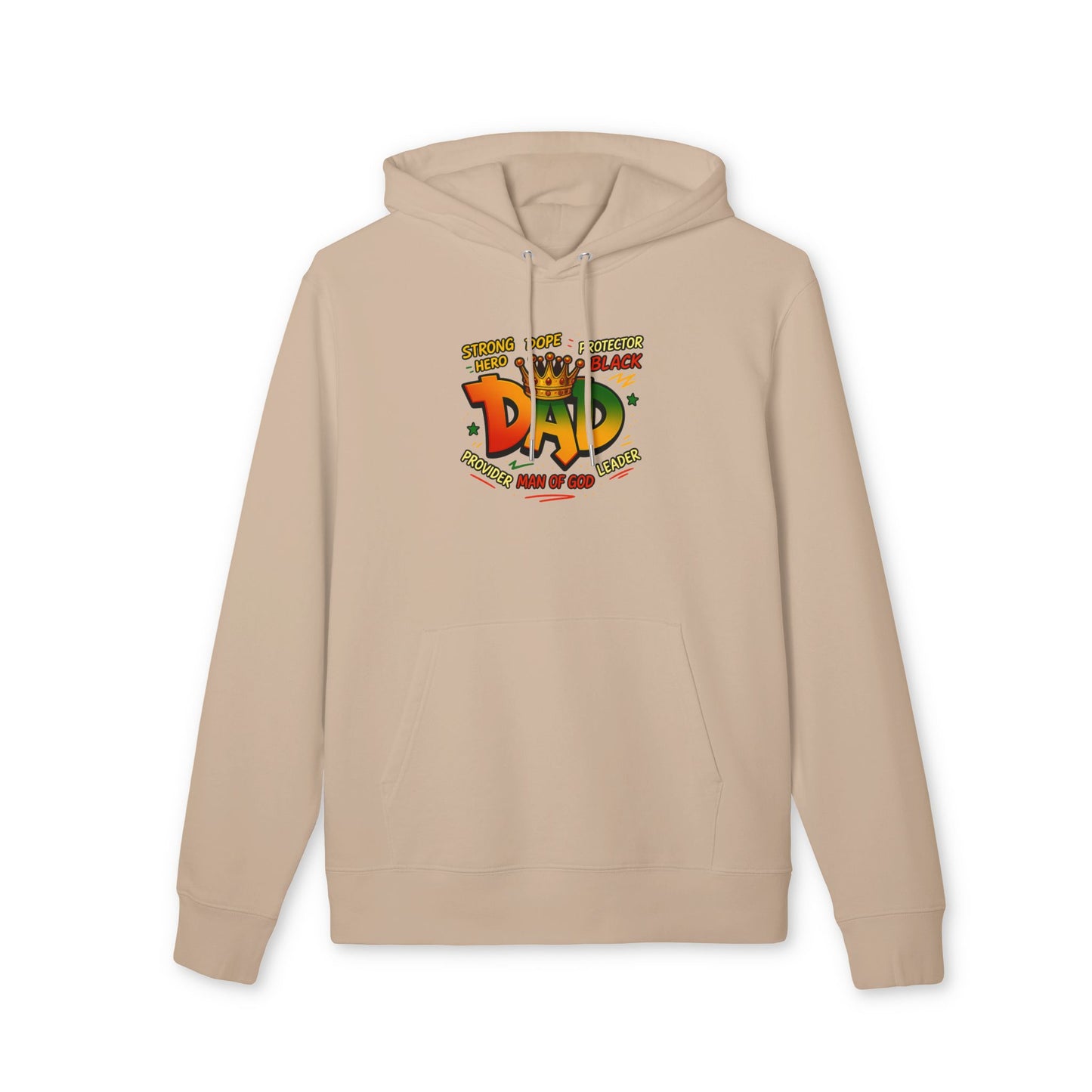 Dad Crown Hoodie — Proud Black Dad Graphic Pullover for Father’s Day