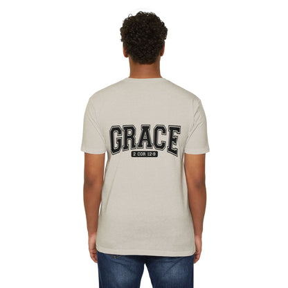 Grace T-Shirt — Faith Graphic Tee ("GRACE" with 2 Cor 12:9)
