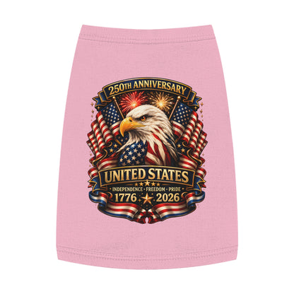 Patriotic Pet Tank — 250th United States Anniversary Eagle (1776–2026)