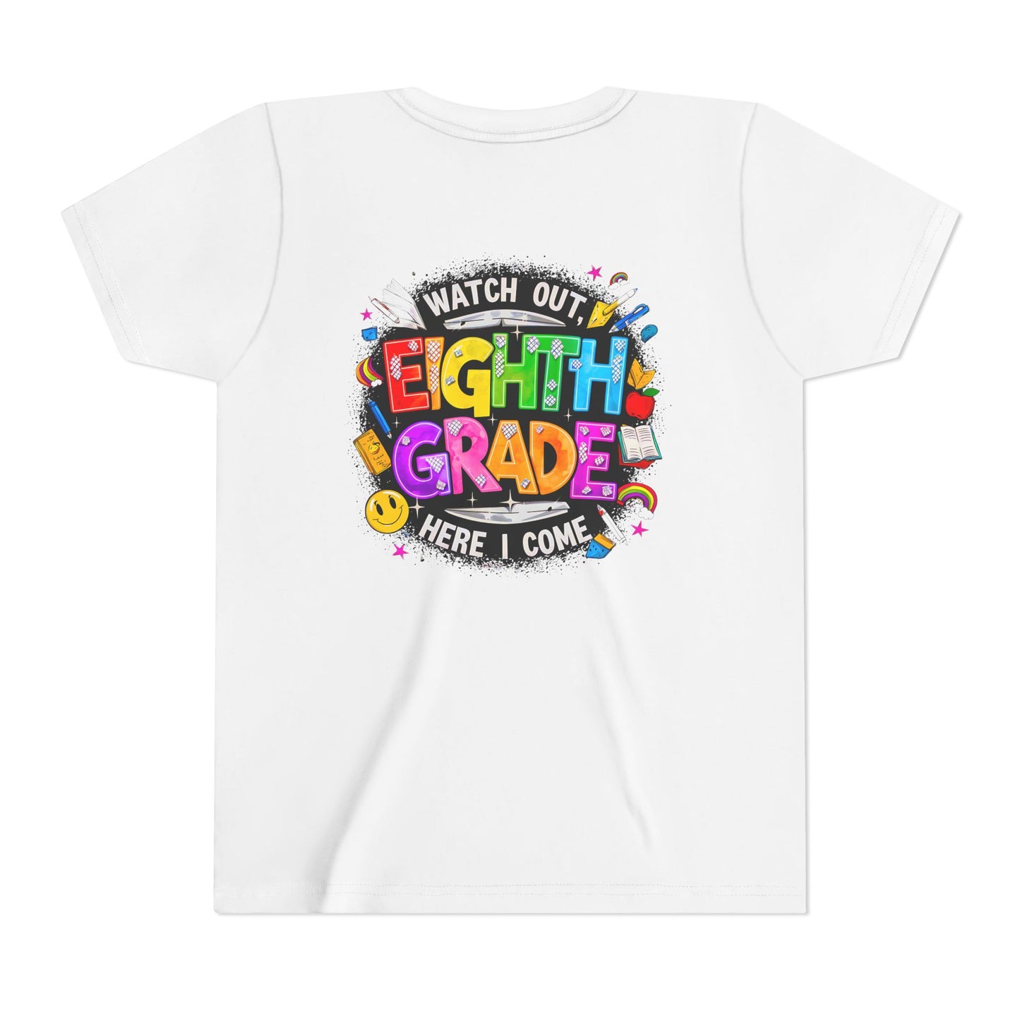 Eighth Grade Kids T‑Shirt — "Watch Out, Eighth Grade Here I Come" Back-to-School Tee