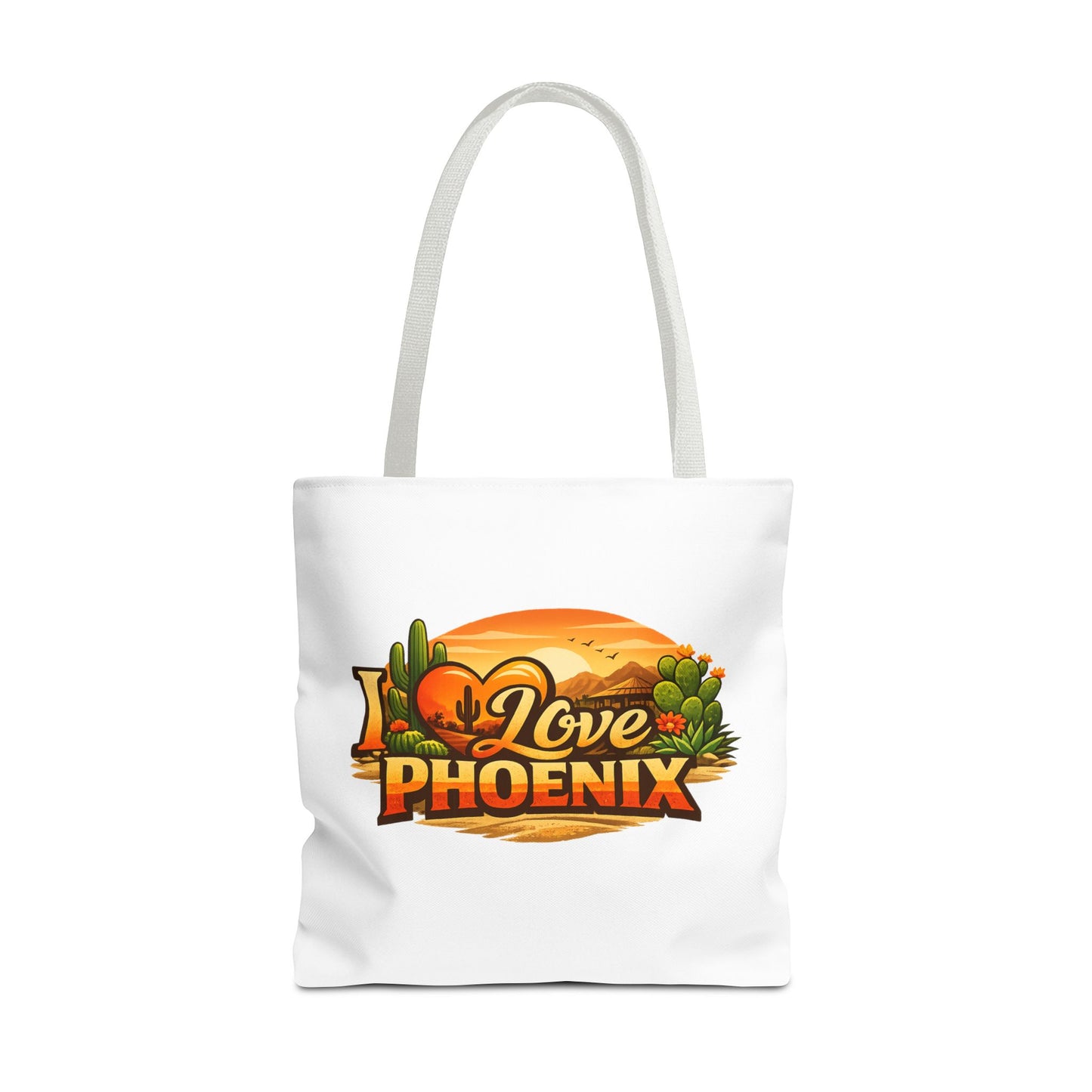 I Love Phoenix Tote Bag – Desert Sunset Illustration