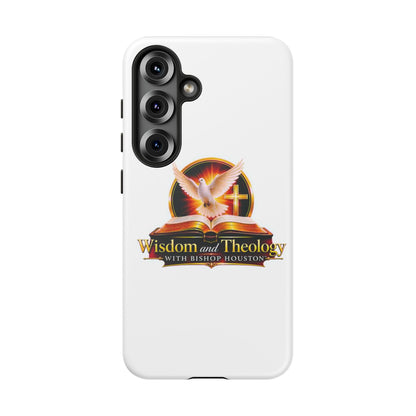 Wisdom and Theology Phone Case — Christian Dove & Cross Protective Tough Case