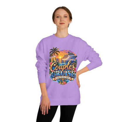 Couples Cruise Sweatshirt — Tropical Sunset Cruise Graphic Crewneck