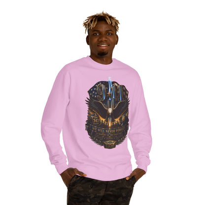 9/11 Memorial Sweatshirt — Never Forget Tribute Crewneck