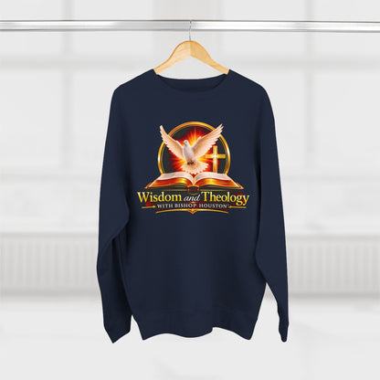 Wisdom & Theology Sweatshirt — Dove, Bible & Cross Christian Crewneck
