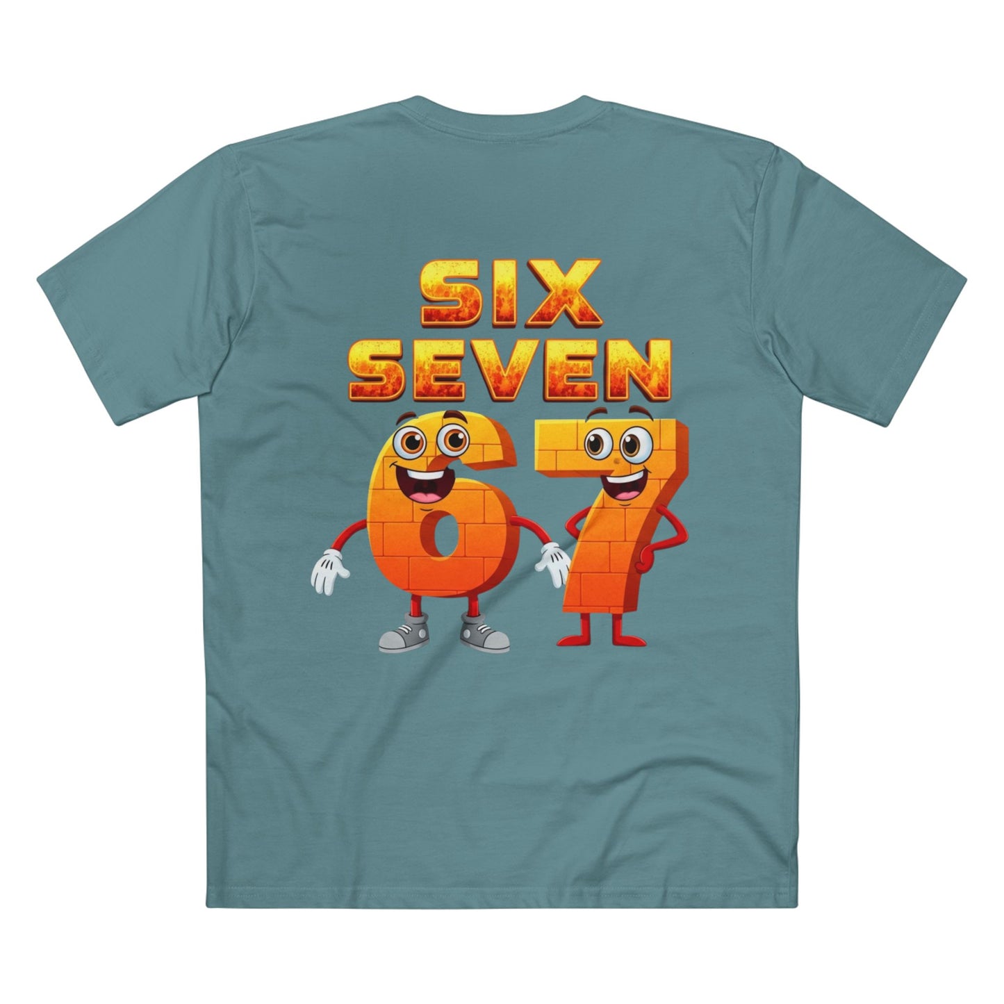 Six Seven 67 Cartoon Tee – Funny Number Graphic T-Shirt
