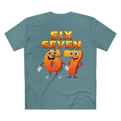 Six Seven 67 Cartoon Tee – Funny Number Graphic T-Shirt