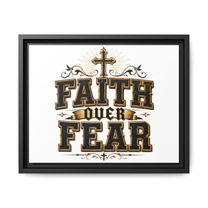 Faith Over Fear Framed Canvas Wall Art