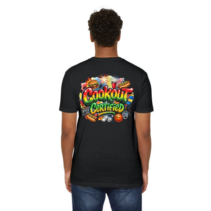 Cookout Certified T-Shirt — BBQ Party Graphic Tee for Summer, Family Gatherings & 4th of July