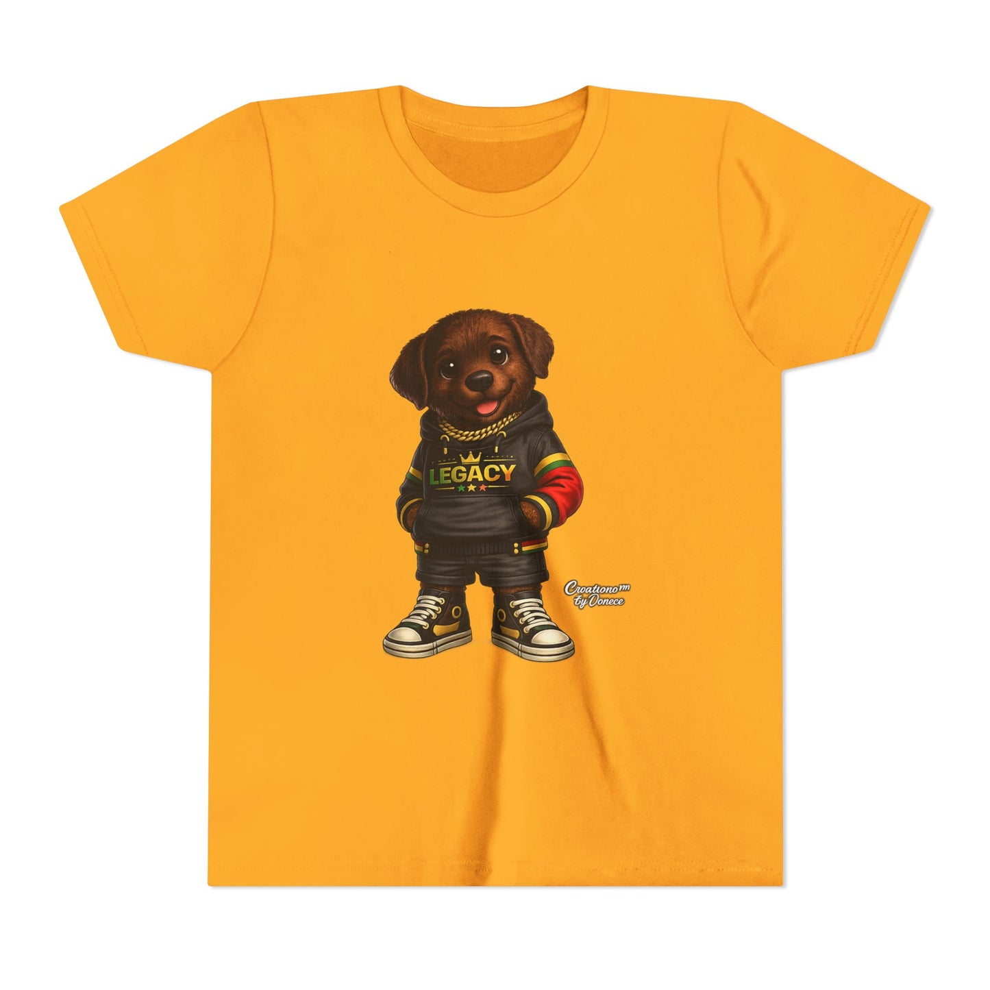 Youth Dog Tee — 'Legacy' Streetwear Puppy Graphic Shirt