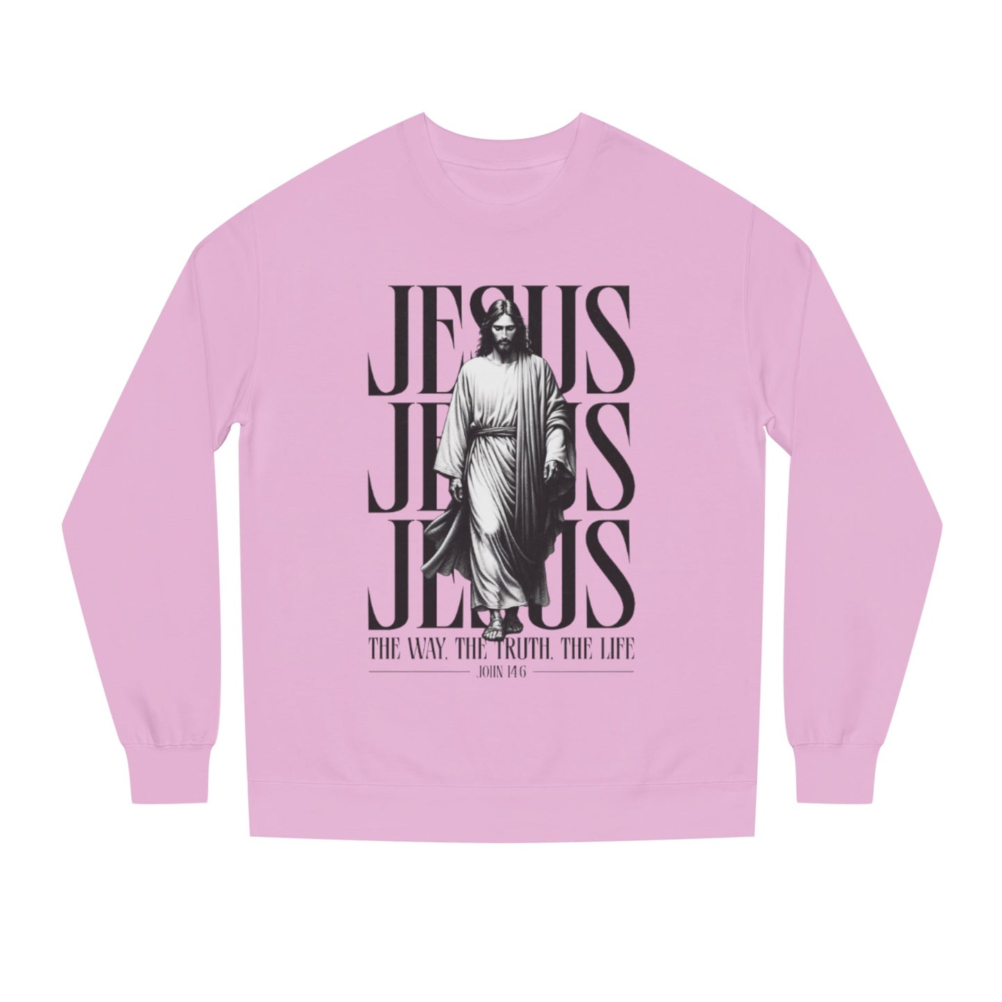 Jesus Crewneck Sweatshirt – The Way The Truth The Life Graphic