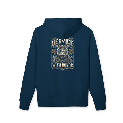 Service With Honor Police Hoodie — Law Enforcement Tribute Pullover