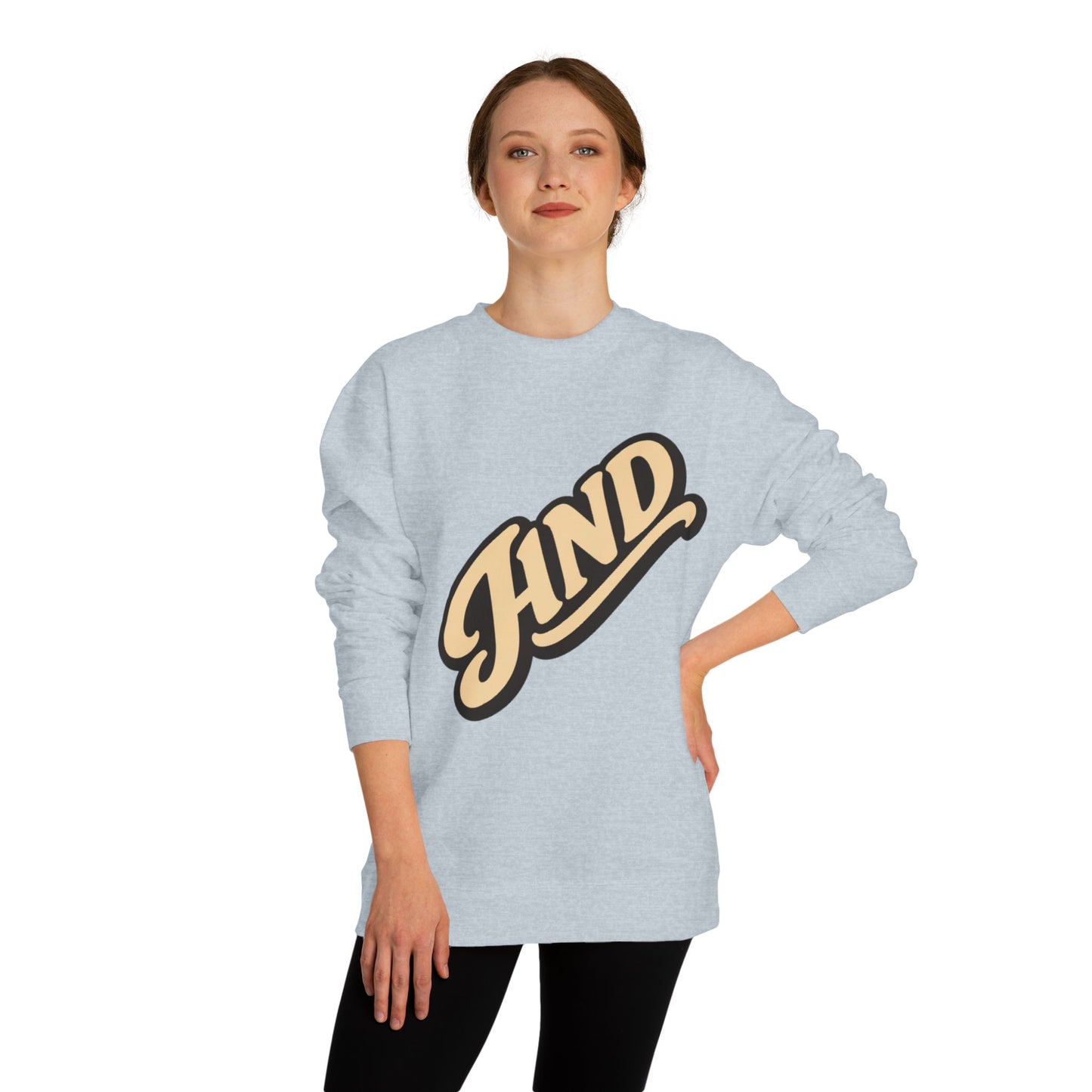 Kind Script Sweatshirt — Retro 'KIND' Graphic Crewneck