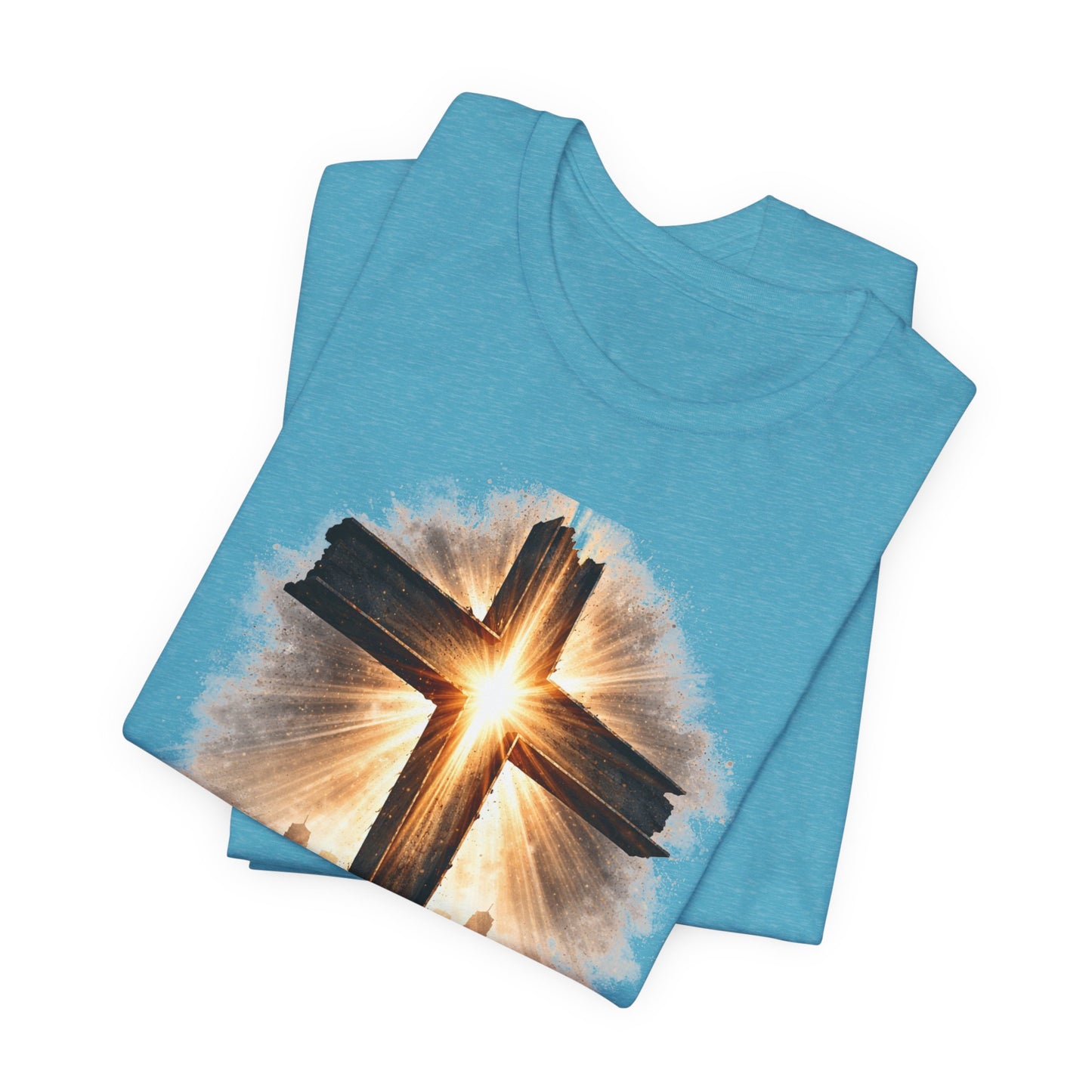 9/11 Never Forget T‑Shirt - Cross Memorial Tee
