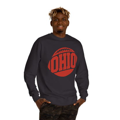 Ohio Football Crewneck Sweatshirt — Vintage Collegiate Game Day Pullover