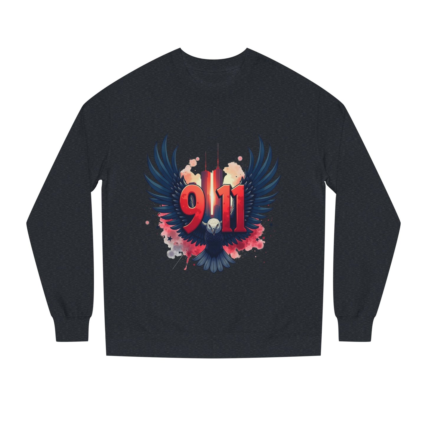 9/11 Memorial Sweatshirt – Eagle Wings Tribute Crewneck