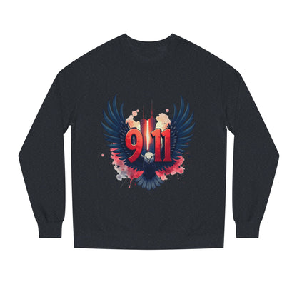 9/11 Memorial Sweatshirt – Eagle Wings Tribute Crewneck