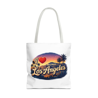 I  Los Angeles Tote Bag – Retro Sunset Hollywood Palm Tree Beach Souvenir