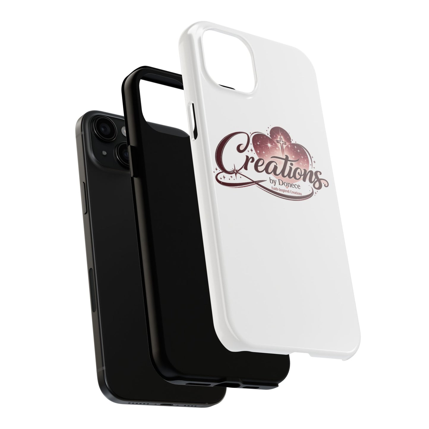 Tough Phone Case — "Creations by Donece" Logo Protective Phone Cover