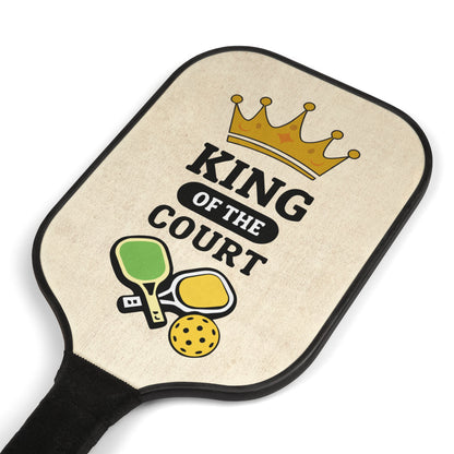 Pickleball Paddle Set — "King of the Court" Paddle & Balls Kit
