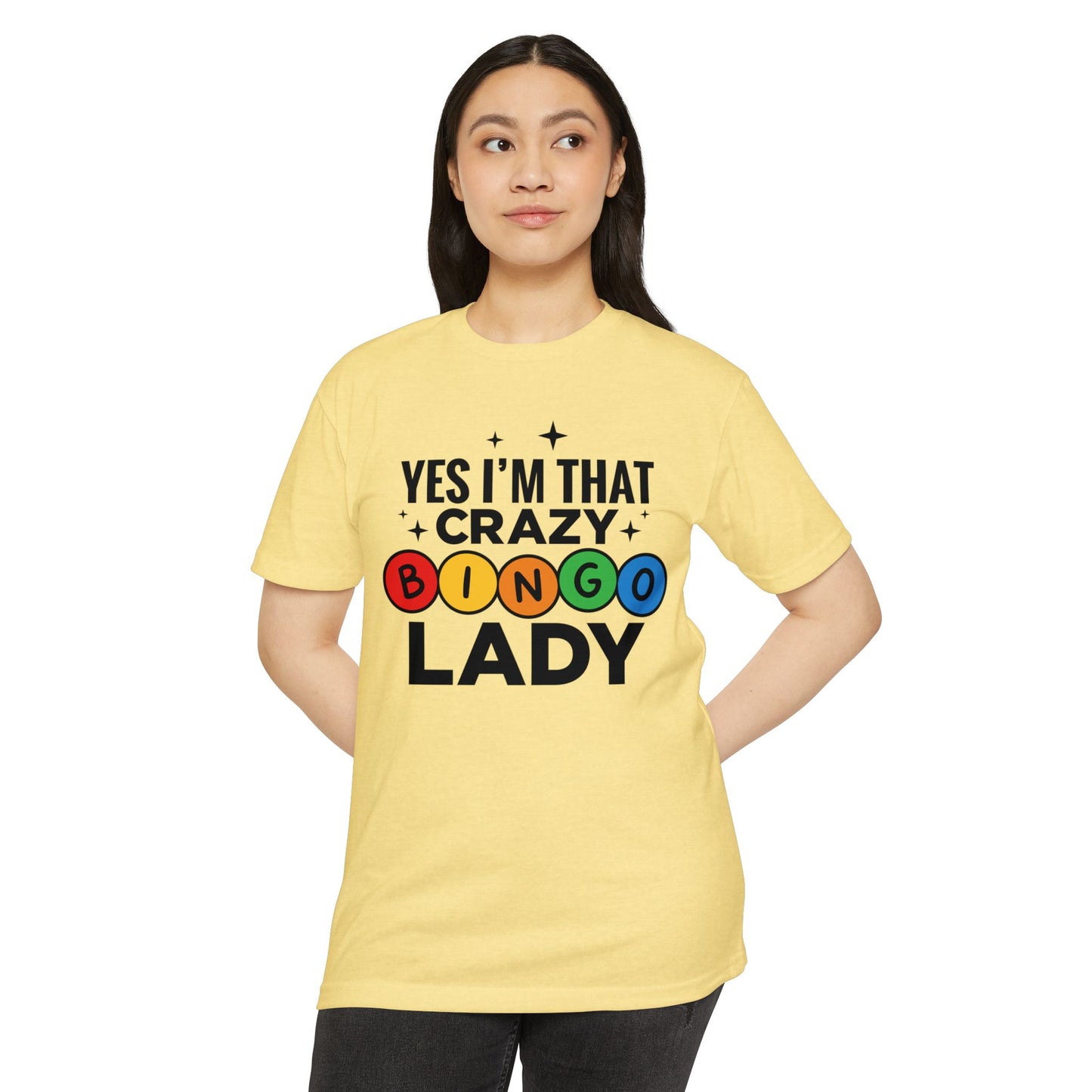 Bingo Lady T-Shirt — "Yes I'm That Crazy Bingo Lady" Funny Graphic Tee