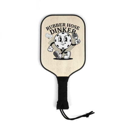 Pickleball Paddle Set – “Rubber Hose Dinker” Vintage Graphic Kit (2 Paddles + Balls)