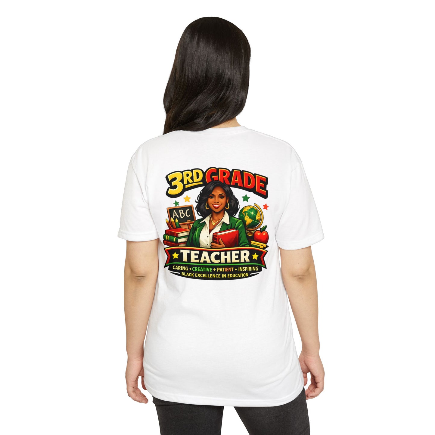 3rd Grade Teacher T‑Shirt – Black Excellence in Education Design