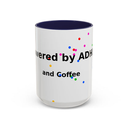 ADHD and Coffee Accent Mug — Funny Neurodivergent Travel Coffee Cup