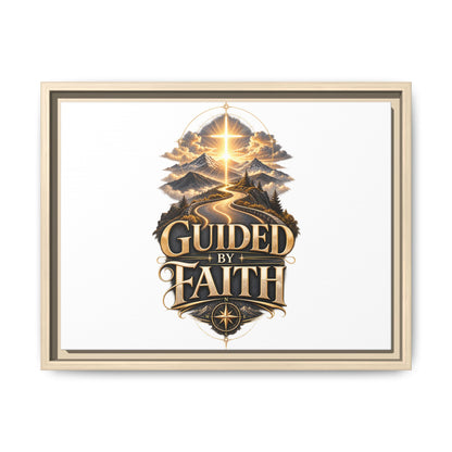 Guided by Faith Framed Matte Canvas — Inspirational Christian Wall Art