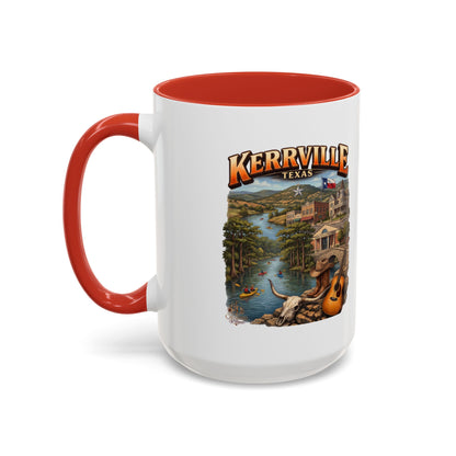 Kerrville Texas Souvenir Coffee Mug — Scenic Riverfront Design (11/15oz)