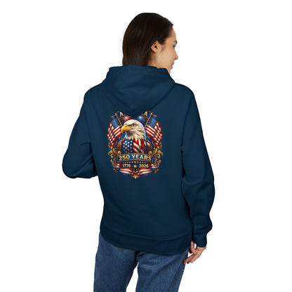 250 Years Patriotic Eagle Hoodie – American Flag 1776–2026 Anniversary