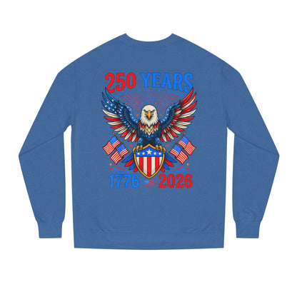250 Years 1776–2026 Eagle Crewneck Sweatshirt — Patriotic 250th Anniversary