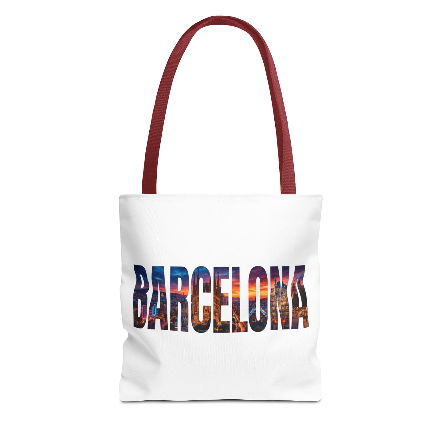 Barcelona Skyline Tote Bag — Cityscape Travel Souvenir Bag