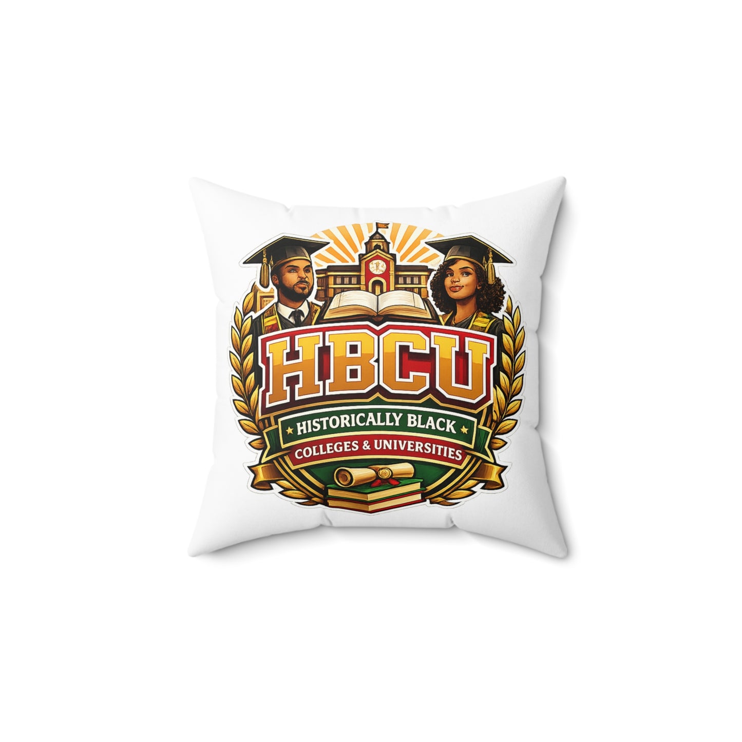 HBCU Crest Pillow — Historically Black Colleges & Universities Decorative Throw Pillow